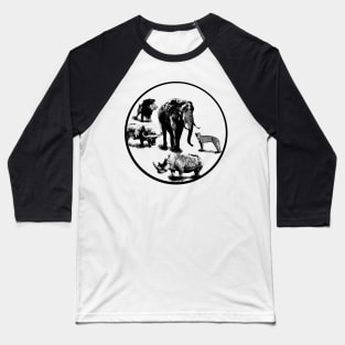 Big Five - Kenya / Africa Baseball T-Shirt